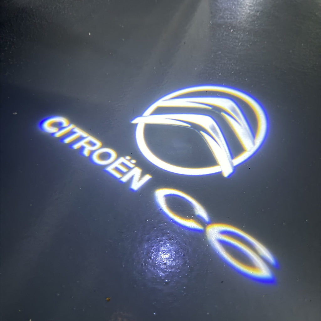 CITROËN C6 LOGO PROJECTOT LIGHTS (quantity 1 = 2 Logo Films /2 door lights）Nr.2805S13b5