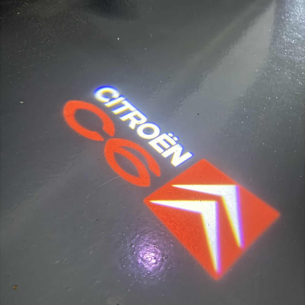 CITROËN C6 LOGO PROJECTOT LIGHTS (quantity 1 = 2 Logo Films /2 door lights）Nr.2805S13b9