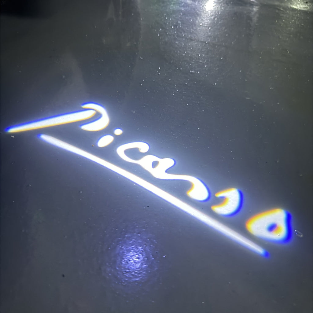 CITROËN PICASSO LOGO PROJECTOT LIGHTS (quantity 1 = 2 Logo Films /2 door lights）Nr.2805S13b1f1w6