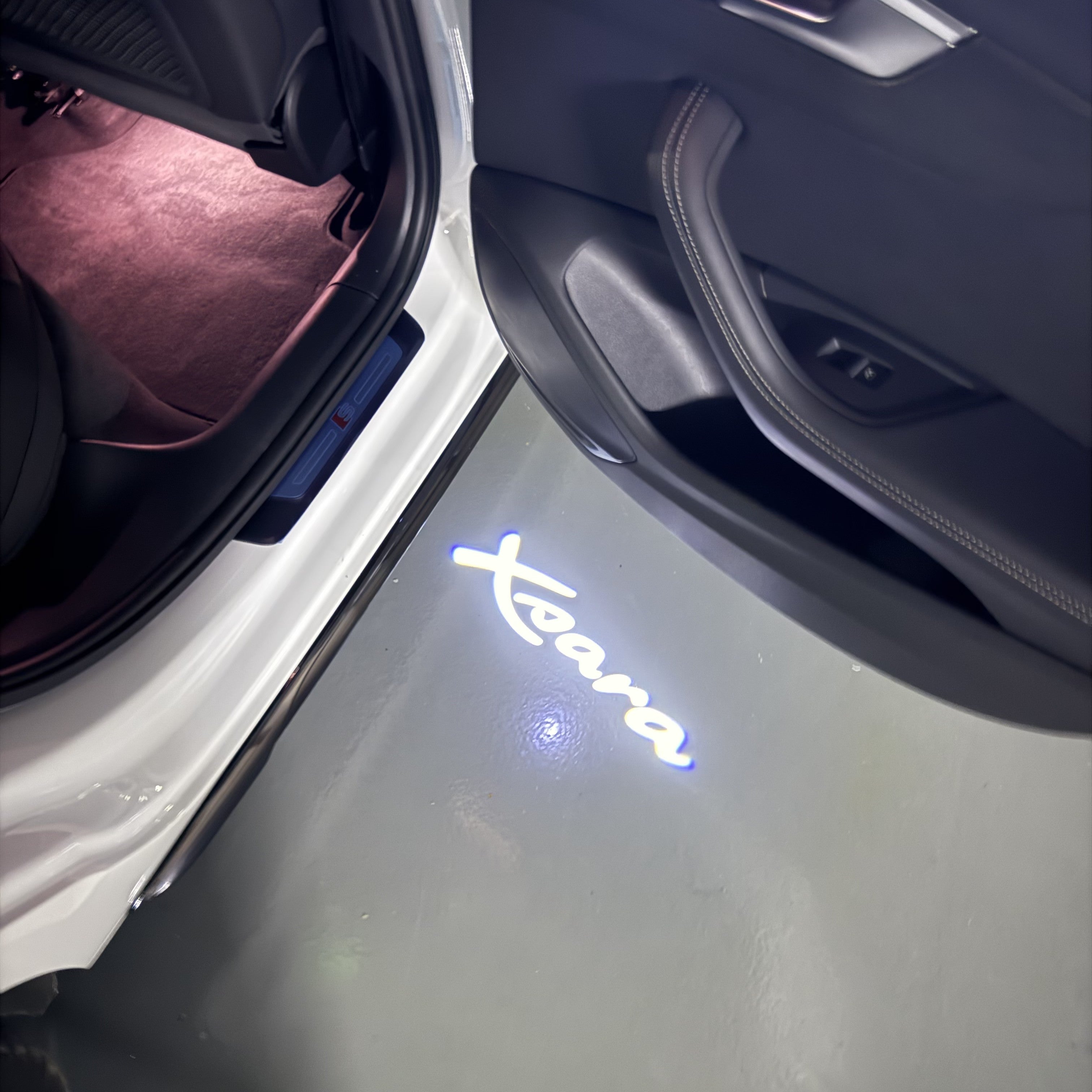 CITROËN XSARA LOGO PROJECTOT LIGHTS (quantity 1 = 2 Logo Films /2 door lights）Nr.2805S13b1f1w4