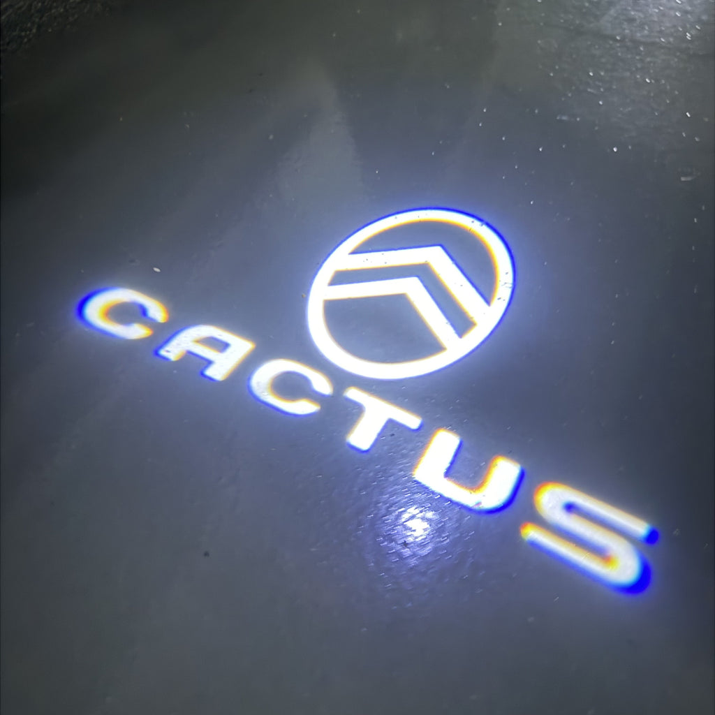 CITROËN CACTUS LOGO PROJECTOT LIGHTS (quantity 1 = 2 Logo Films /2 door lights）Nr.2805S13b1f1w2