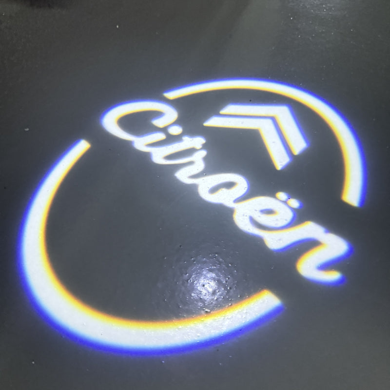 CITROËN ORIGINAL LOGO PROJECTOT LIGHTS Nr.2801 (quantità 1 = 2 pellicole logo /2 luci porta） 