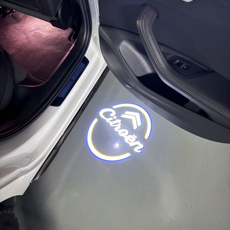 CITROËN ORIGINAL LOGO PROJECTOT LIGHTS Nr.2801 (quantità 1 = 2 pellicole logo /2 luci porta） 