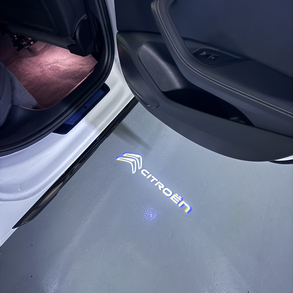 CITROËN ORIGINAL LOGO PROJECTOT LIGHTS (quantity 1 = 2 Logo Films /2 door lights）Nr.2805S13b1f6