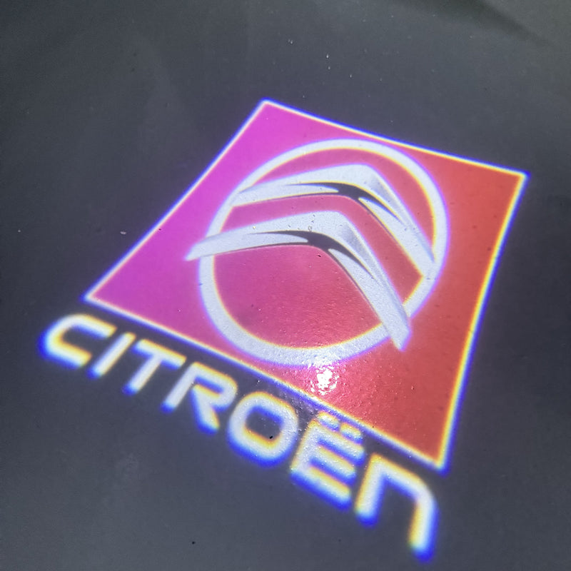 CITROËN ORIGINAL LOGO PROJECTOT LIGHTS Nr.2801 (quantità 1 = 2 pellicole logo /2 luci porta） 