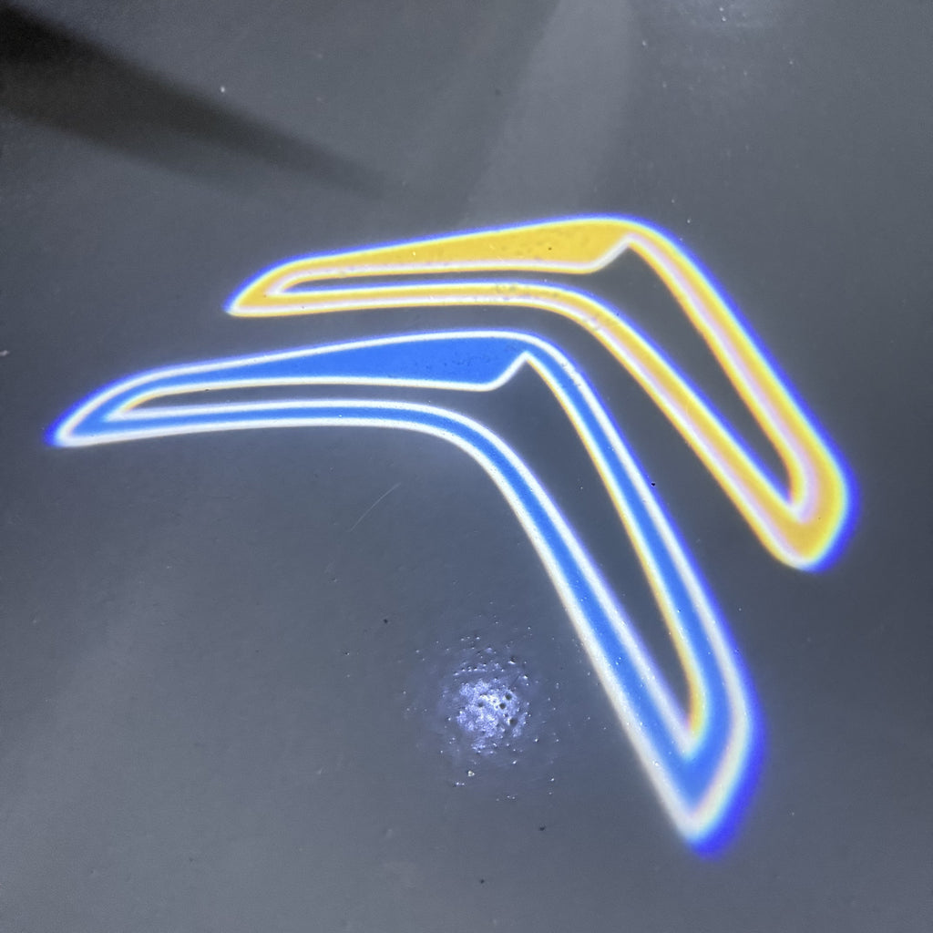 CITROËN ORIGINAL LOGO PROJECTOT LIGHTS (quantity 1 = 2 Logo Films /2 door lights）Nr.2805S13b7