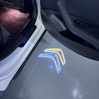 CITROËN ORIGINAL LOGO PROJECTOT LIGHTS (quantity 1 = 2 Logo Films /2 door lights）Nr.2805S13b7