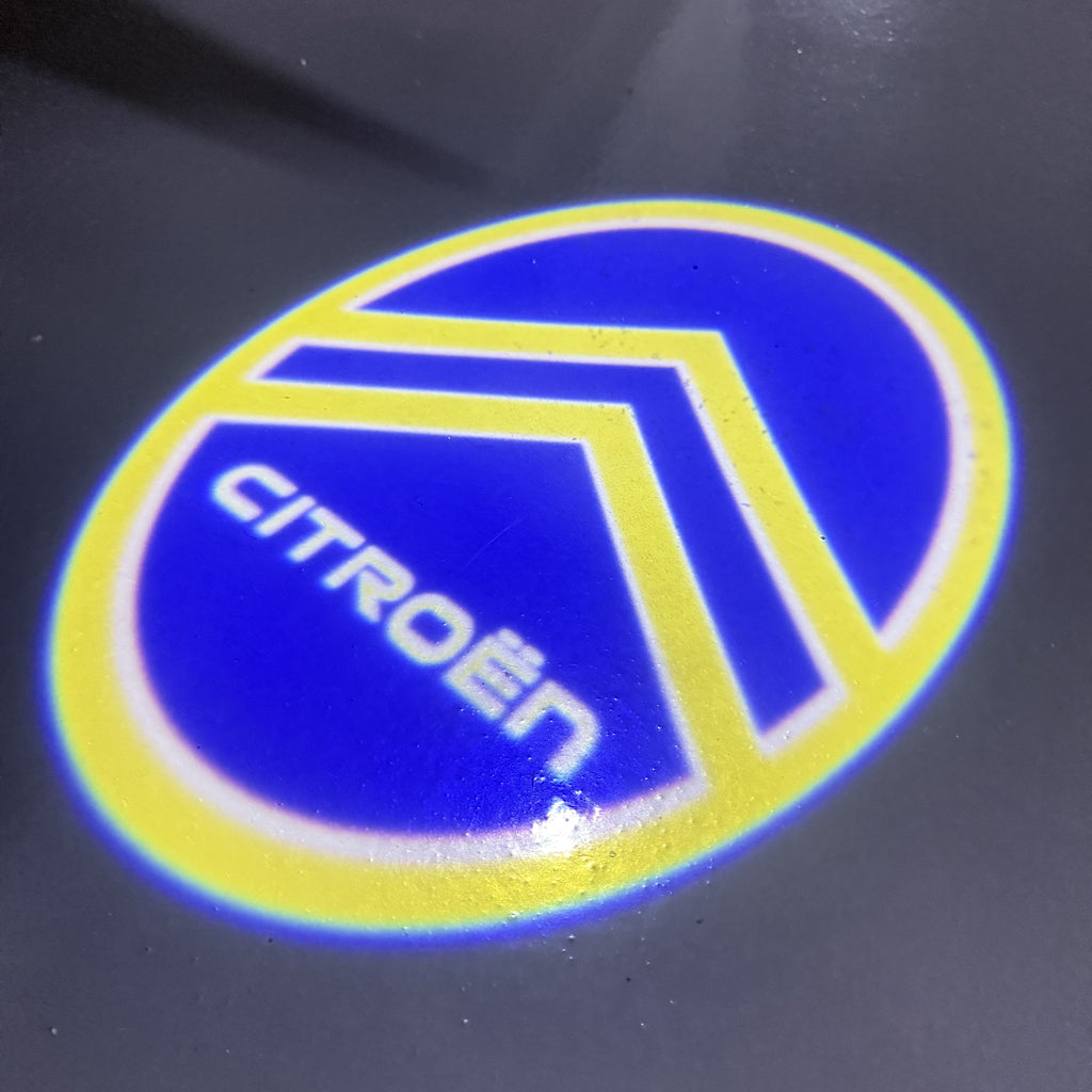 CITROËN ORIGINAL LOGO PROJECTOT LIGHTS (quantity 1 = 2 Logo Films /2 door lights）Nr.2805S13b1f2