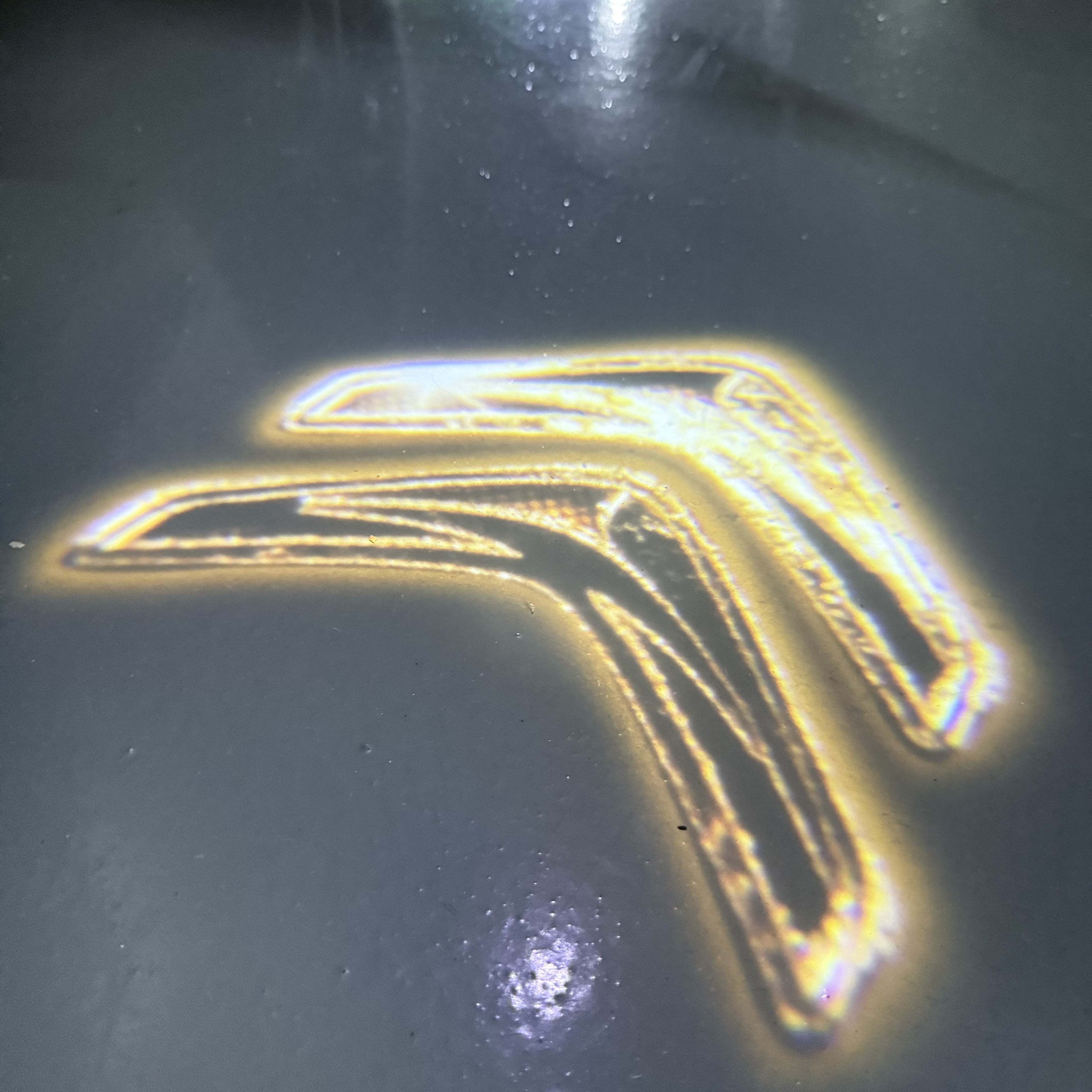 CITROËN ORIGINAL LOGO PROJECTOT LIGHTS (quantity 1 = 2 Logo Films /2 door lights）Nr.2805S13b1f4