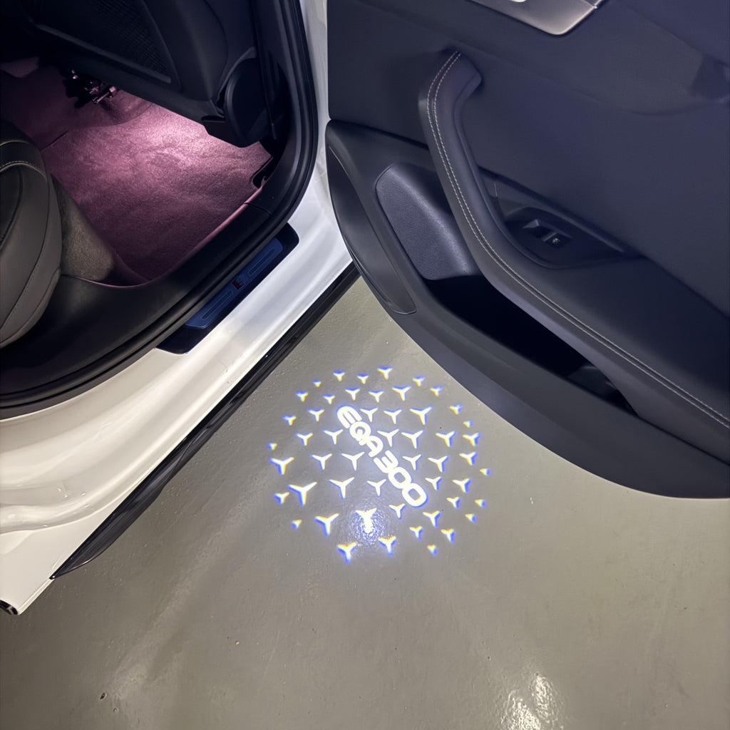 MERCEDES BENZ EQA 300 LOGO PROJECTOT LIGHTS  (quantity 1 = 1 set /2 door lights with 2 logo films)Nr.02M147