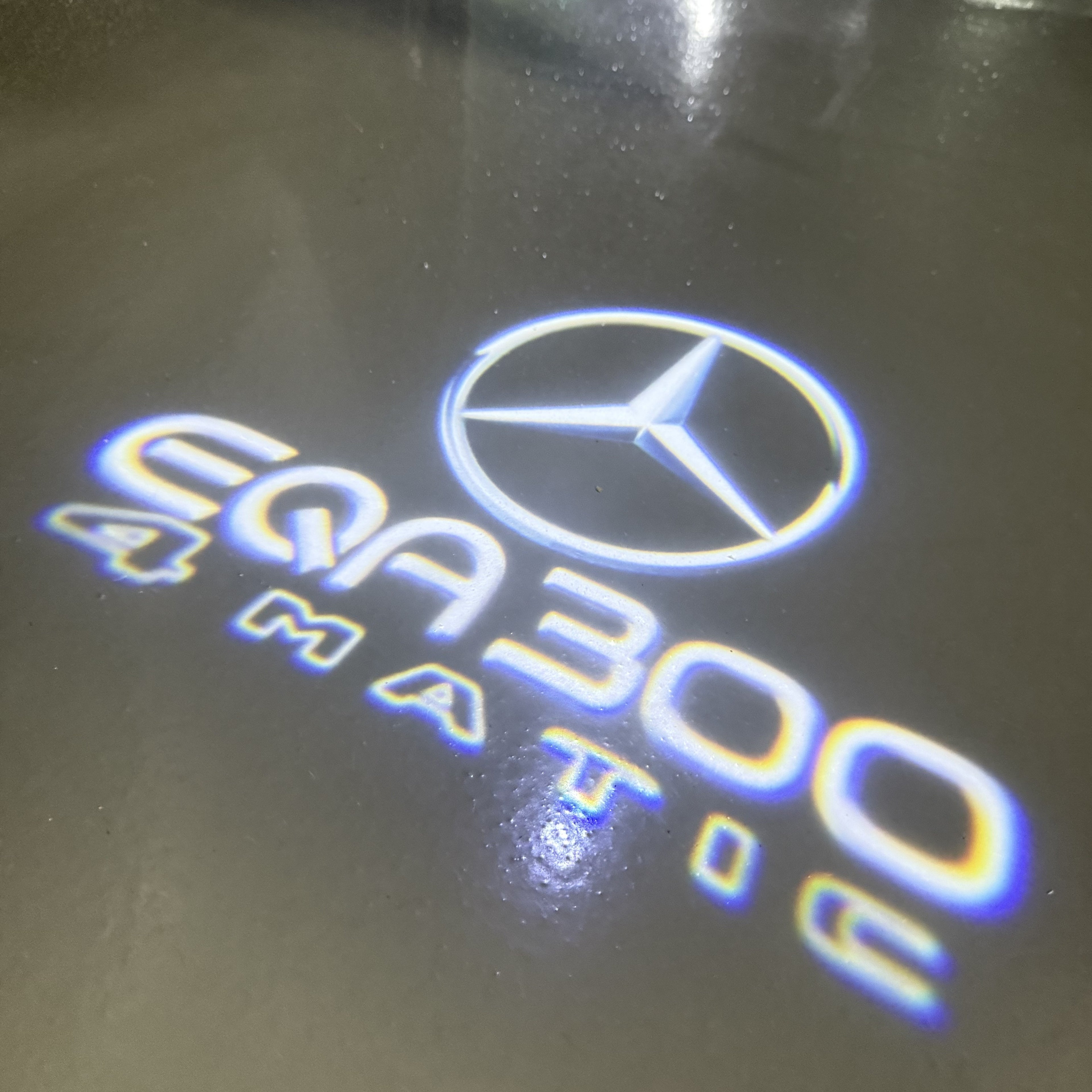 MERCEDES BENZ EQA 300 LOGO PROJECTOT LIGHTS  (quantity 1 = 1 set /2 door lights with 2 logo films)Nr.02M152