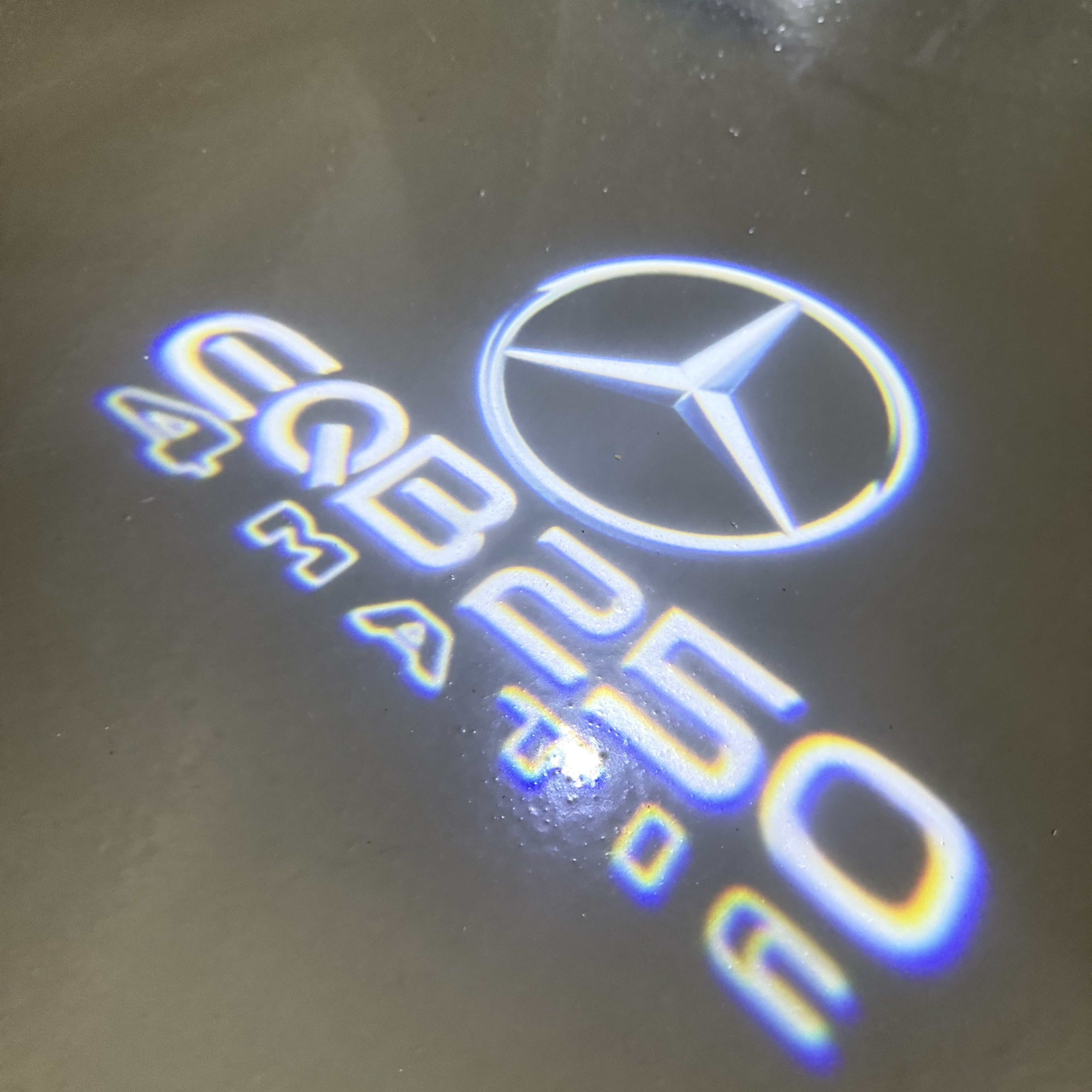 MERCEDES BENZ EQB 250 LOGO PROJECTOT LIGHTS  (quantity 1 = 1 set /2 door lights with 2 logo films)Nr.02M159