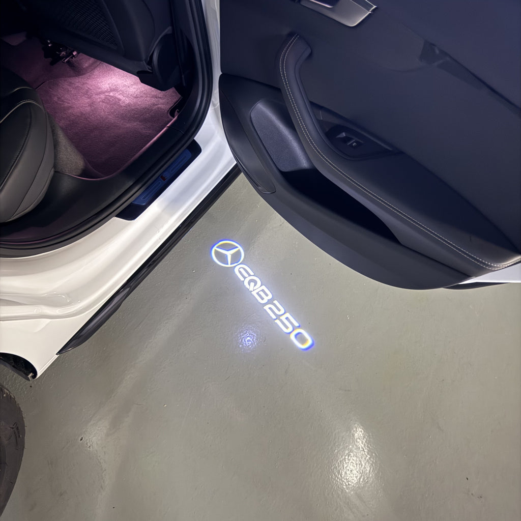 MERCEDES BENZ EQB 250 LOGO PROJECTOT LIGHTS  (quantity 1 = 1 set /2 door lights with 2 logo films)Nr.02M157