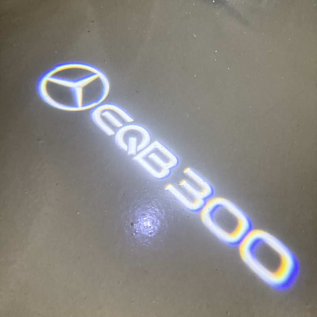 MERCEDES BENZ EQB 300 LOGO PROJECTOT LIGHTS  (quantity 1 = 1 set /2 door lights with 2 logo films)Nr.02M162
