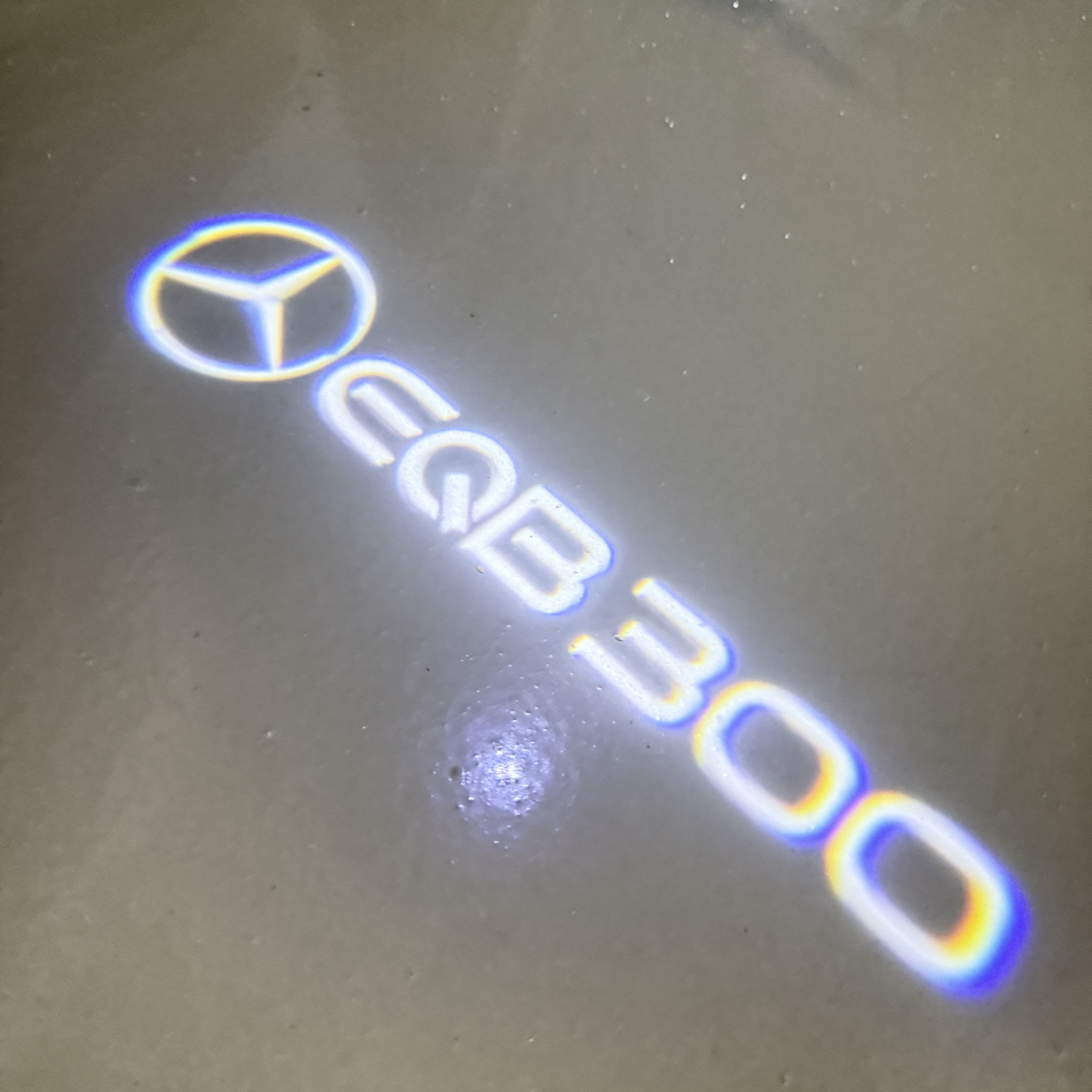MERCEDES BENZ EQB 300 LOGO PROJECTOT LIGHTS  (quantity 1 = 1 set /2 door lights with 2 logo films)Nr.02M162
