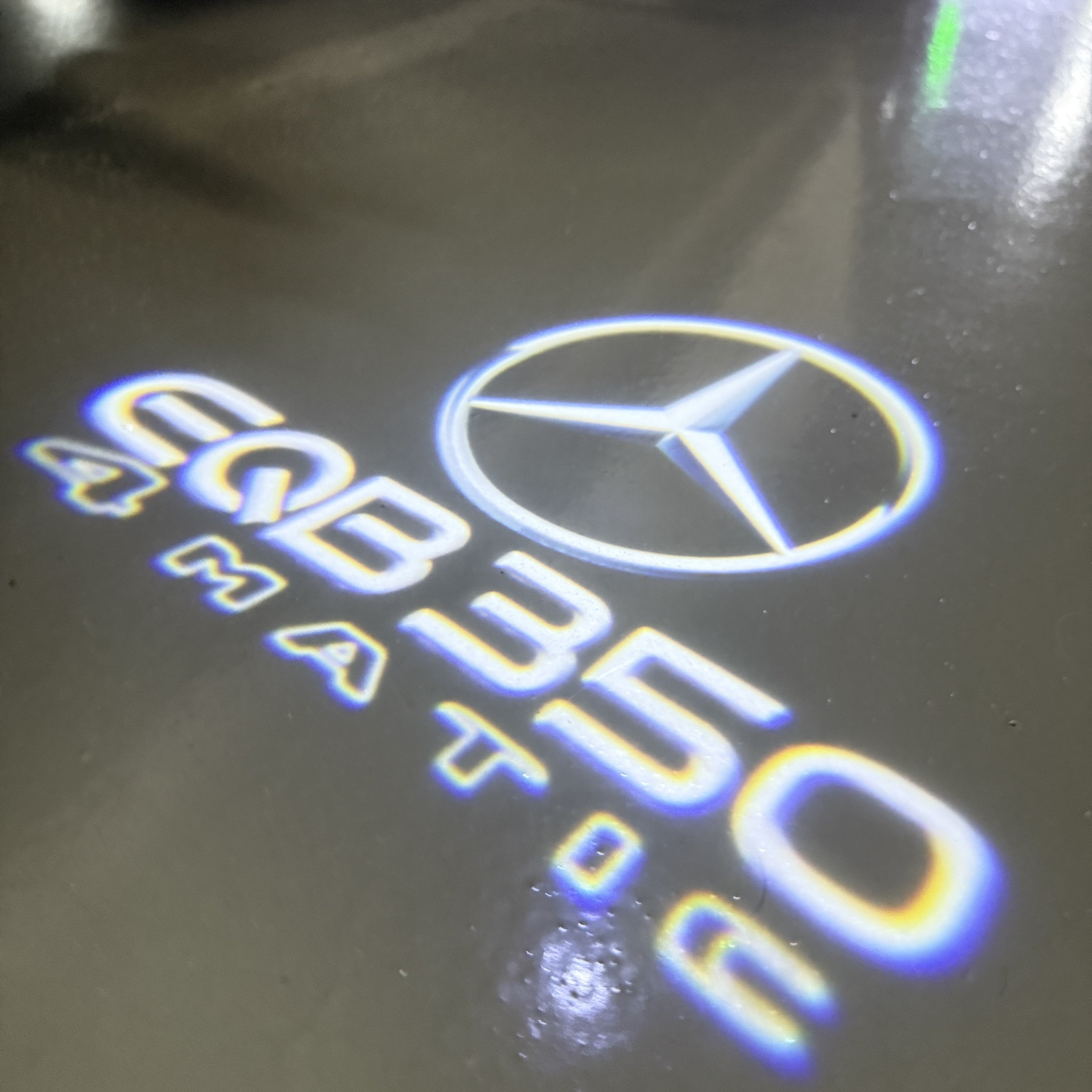 MERCEDES BENZ EQB 350 LOGO PROJECTOT LIGHTS  (quantity 1 = 1 set /2 door lights with 2 logo films)Nr.02M156