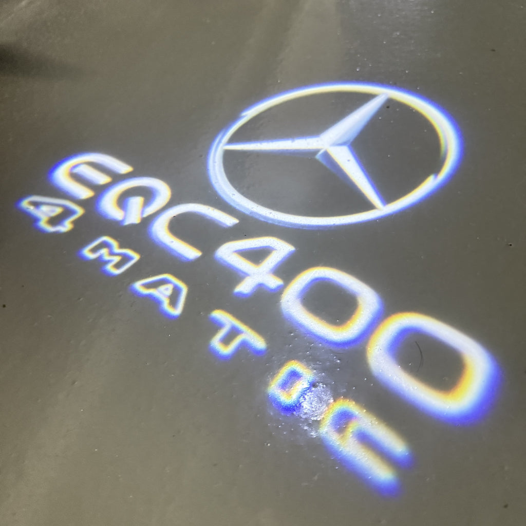 MERCEDES BENZ EQC 400 LOGO PROJECTOT LIGHTS  (quantity 1 = 1 set /2 door lights with 2 logo films)Nr.02M164