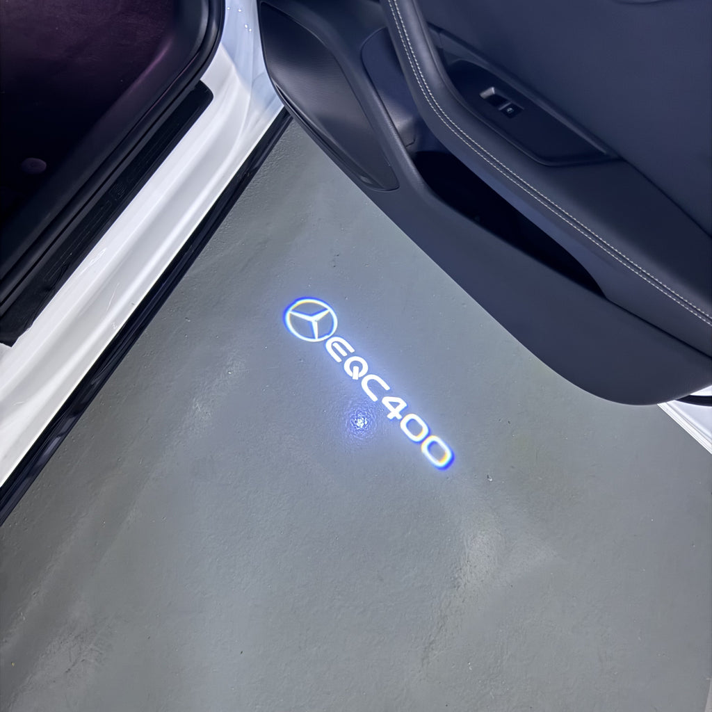 MERCEDES BENZ EQC 400 LOGO PROJECTOT LIGHTS  (quantity 1 = 1 set /2 door lights with 2 logo films)Nr.02M163