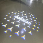 MERCEDES BENZ EQE 500 LOGO PROJECTOT LIGHTS  (quantity 1 = 1 set /2 door lights with 2 logo films)Nr.02M176