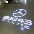 MERCEDES BENZ EQE 43 LOGO PROJECTOT LIGHTS  (quantity 1 = 1 set /2 door lights with 2 logo films)Nr.02M180