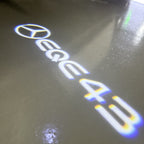 MERCEDES BENZ EQE 43 LOGO PROJECTOT LIGHTS  (quantity 1 = 1 set /2 door lights with 2 logo films)Nr.02M179