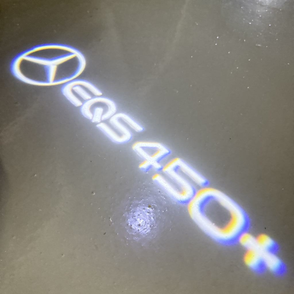 MERCEDES BENZ EQS 450+ LOGO PROJECTOT LIGHTS  (quantity 1 = 1 set /2 door lights with 2 logo films)Nr.02M182