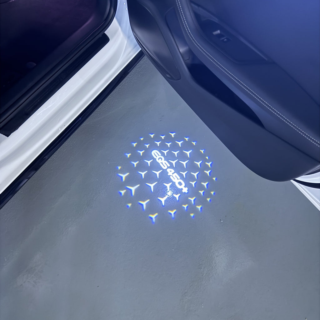 MERCEDES BENZ EQS 450+ LOGO PROJECTOT LIGHTS  (quantity 1 = 1 set /2 door lights with 2 logo films)Nr.02M183