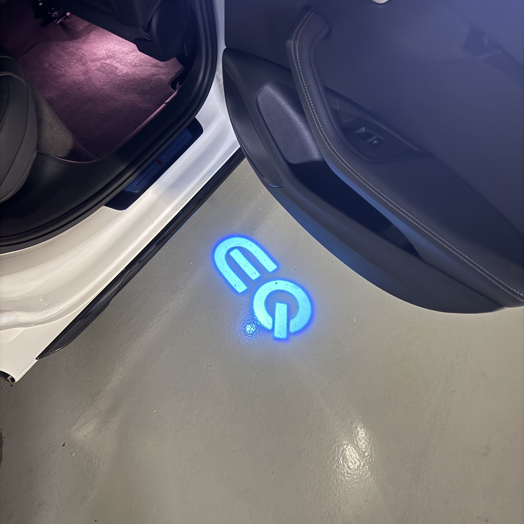 MERCEDES BENZ EQ LOGO PROJECTOT LIGHTS  (quantity 1 = 1 set /2 door lights with 2 logo films)Nr.02M243