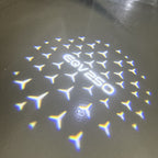 MERCEDES BENZ EQV 250  LOGO PROJECTOT LIGHTS  (quantity 1 = 1 set /2 door lights with 2 logo films)Nr.02M144