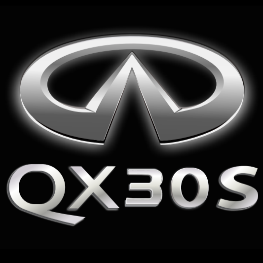 INFINITI QX30 S LOGO PROJECROTR LIGHTS Nr.44 (quantità 1 = 1 set/2 luci porta)