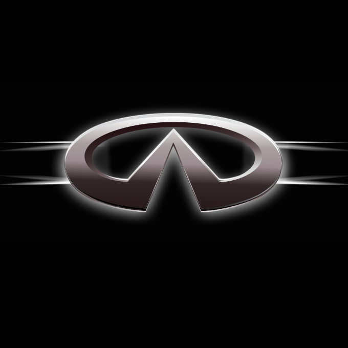 INFINITI Original LOGO PROJECROTR LIGHTS Nr.06 (quantità 1 = 1 set/2 luci porta)