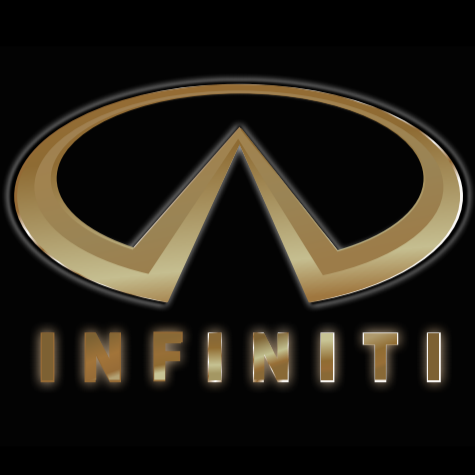 INFINITI Original LOGO PROJECROTR LIGHTS Nr.08 (quantità 1 = 1 set/2 luci porta)