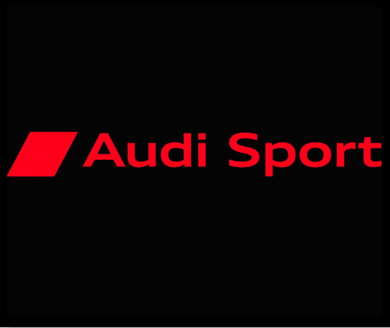 AUDI SPORT LOGO PROJECTOT LIGHTS Nr.111 (Menge 1 = 2 Logofolien /2 Türleuchten） 