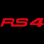 AUDI RS4 LOGO PROJECTOT LIGHTS Nr.140  (quantity 1 = 2 Logo Films /2 door lights）