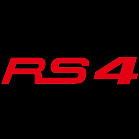 AUDI RS4 LOGO PROJECTOT LIGHTS Nr.140 (Menge 1 = 2 Logofolien /2 Türleuchten） 