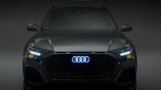 AUDI Frontgrill Logo LED mit dznamic Blinker 02 