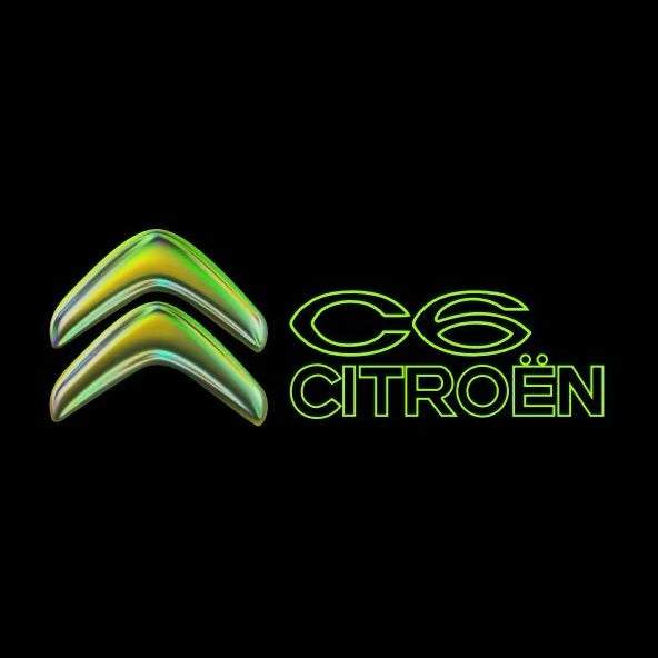 CITROËN C6 LOGO PROJECTOT LIGHTS (quantity 1 = 2 Logo Films /2 door lights）Nr.2805S13b8