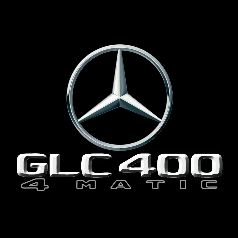 MERCEDES BENZ GLC 400 LOGO PROJECTOT LIGHTS  (quantity 1 = 1 set /2 door lights with 2 logo films)Nr.02M443