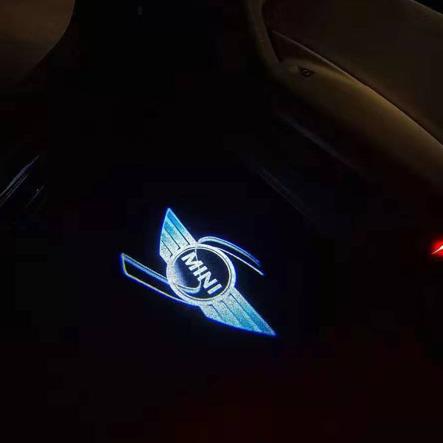 MINI S LOGO PROJECROTR LIGHTS Nr.52 (quantity  1 =  2 Logo Film /  2 door lights)