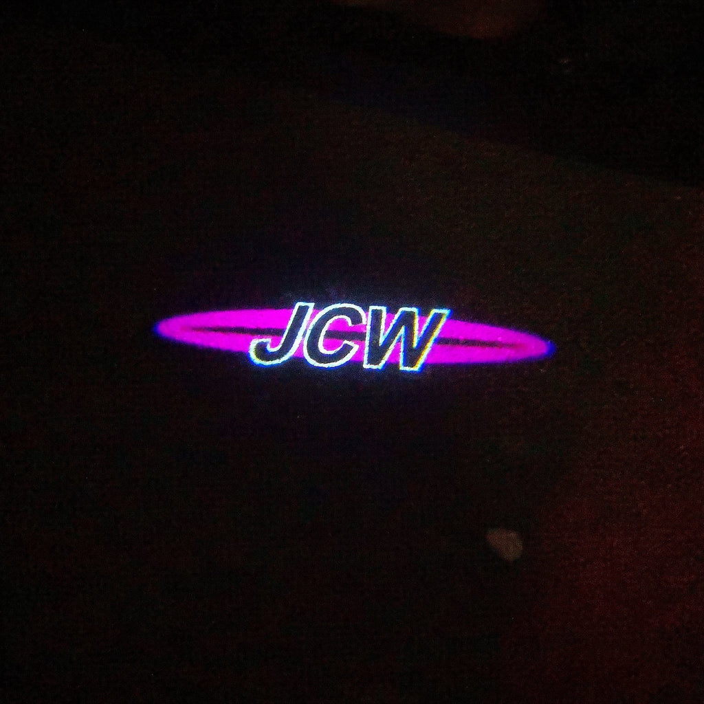 MINI JCW LOGO PROJECROTR LIGHTS Nr.118 (quantity  1 =  2 Logo Film /  2 door lights)