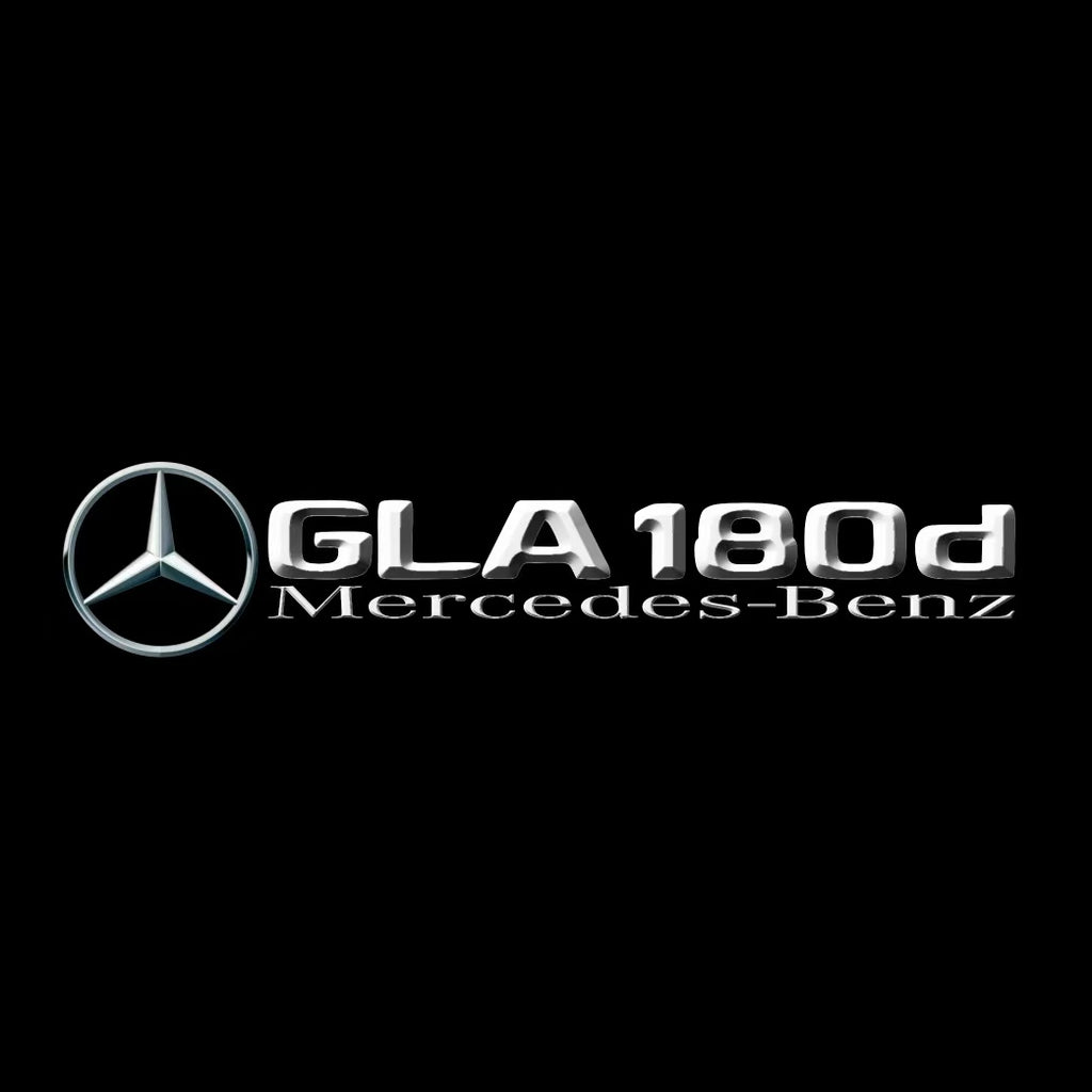 MERCEDES BENZ GLA 180d LOGO PROJECTOT LIGHTS  (quantity 1 = 1 set /2 door lights with 2 logo films)Nr.02M404