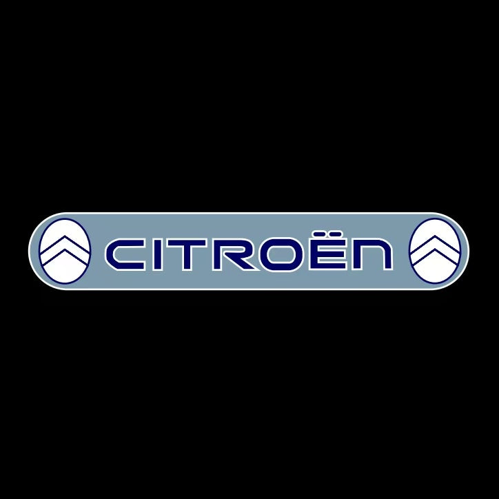 CITROËN ORIGINAL LOGO PROJECTOT LIGHTS Nr.2801 (quantità 1 = 2 pellicole logo /2 luci porta） 