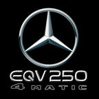 MERCEDES BENZ EQV 250  LOGO PROJECTOT LIGHTS  (quantity 1 = 1 set /2 door lights with 2 logo films)Nr.02M145