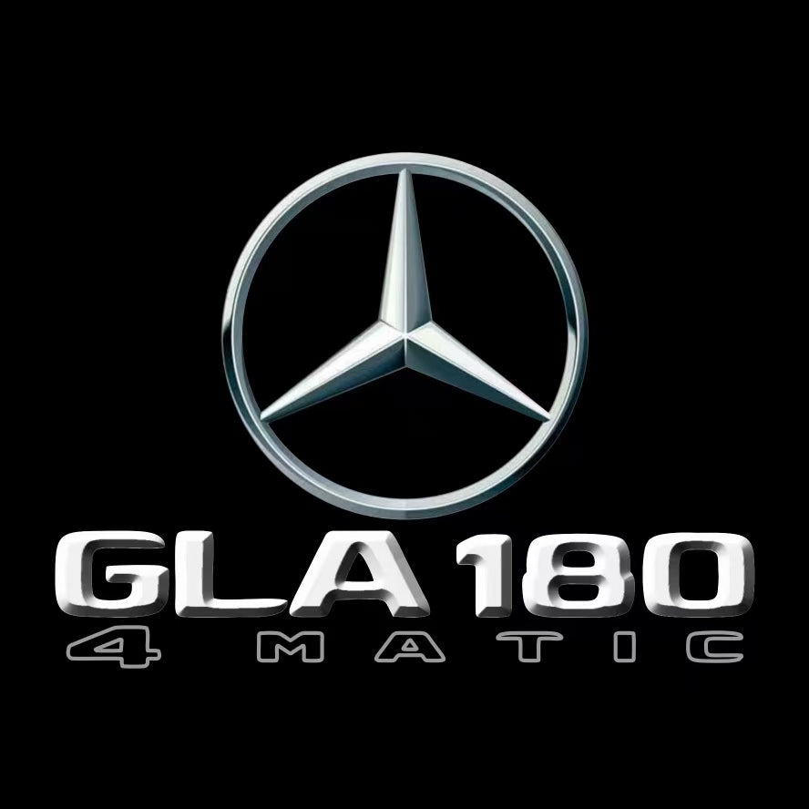 MERCEDES BENZ GLA 180 LOGO PROJECTOT LIGHTS  (quantity 1 = 1 set /2 door lights with 2 logo films)Nr.02M405