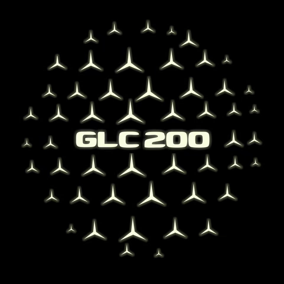 MERCEDES BENZ GLC 200 LOGO PROJECTOT LIGHTS  (quantity 1 = 1 set /2 door lights with 2 logo films)Nr.02M427