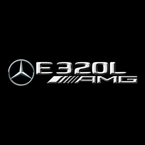 MERCEDES BENZ E320L LOGO PROJECTOT LIGHTS  (quantity 1 = 1 set /2 door lights with 2 logo films)Nr.02M95