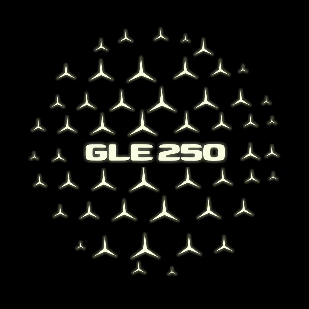 MERCEDES BENZ GLE 250 LOGO PROJECTOT LIGHTS  (quantity 1 = 1 set /2 door lights with 2 logo films)Nr.02M448