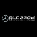 MERCEDES BENZ GLC 220d LOGO PROJECTOT LIGHTS  (quantity 1 = 1 set /2 door lights with 2 logo films)Nr.02M432