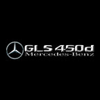 MERCEDES BENZ GLS 450d LOGO PROJECTOT LIGHTS  (quantity 1 = 1 set /2 door lights with 2 logo films)Nr.02M471