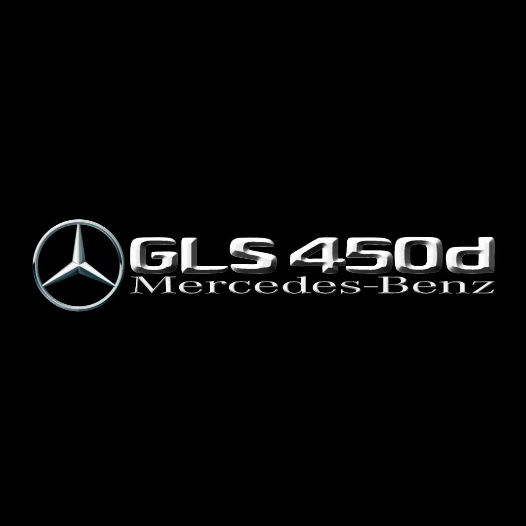 MERCEDES BENZ GLS 450d LOGO PROJECTOT LIGHTS  (quantity 1 = 1 set /2 door lights with 2 logo films)Nr.02M471
